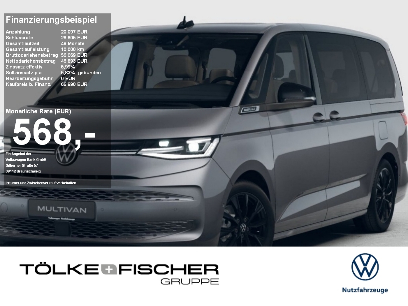 Volkswagen T7 Multivan 2.0 l TDI Multivan GOAL LÜ