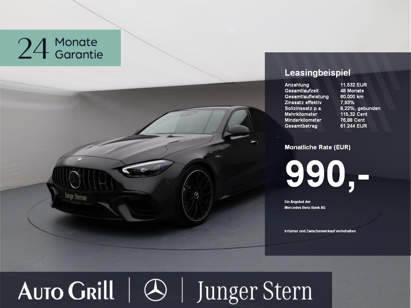 C 63 S AMG E PERFORMANCE Premium Pano Burm Distr