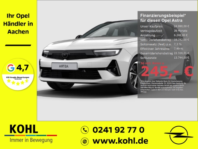 Astra Sports Tourer Elegance 1.2 Turbo Navi LED Keyless Klimaautom