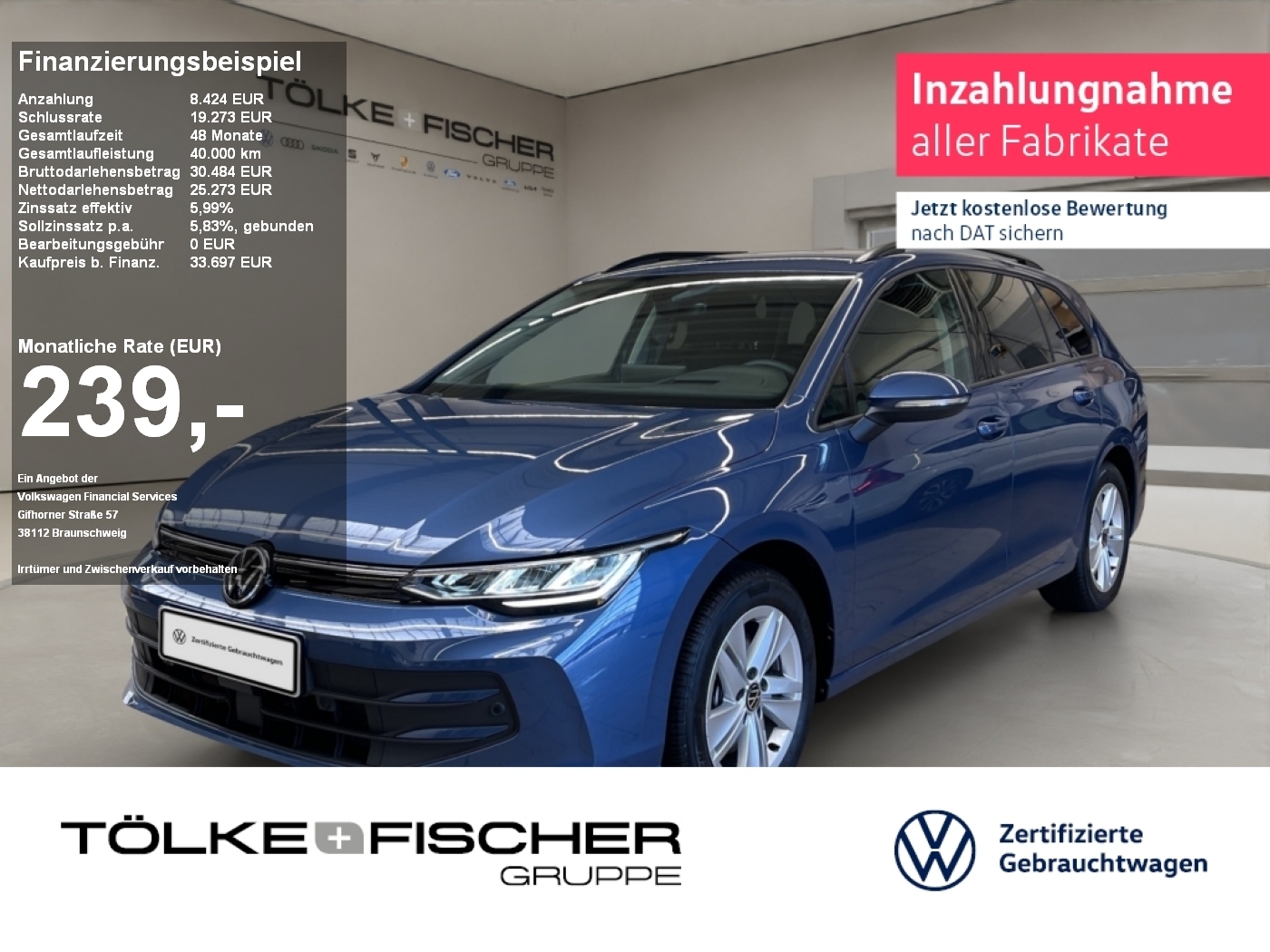 Golf VIII Variant 2.0 TDI W Life AHK Virtual