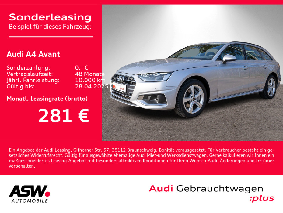 A4 Avant advanced 40TFSI quattro Navi LED RFK ACC
