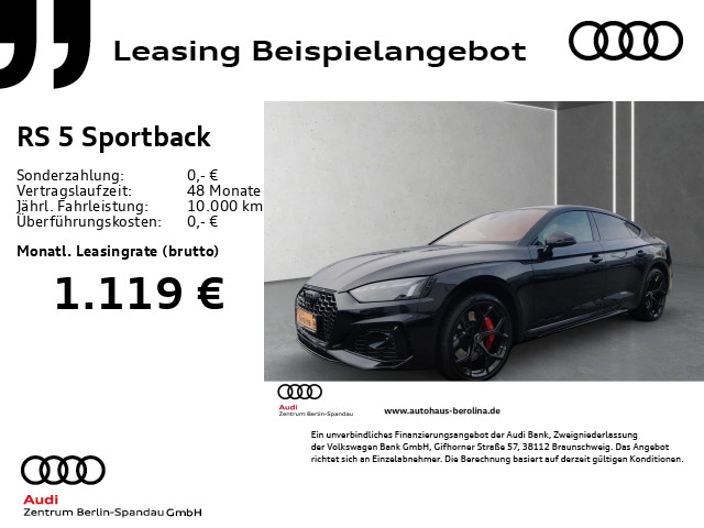 RS5 Sportback *MATRIX*B&O*HuD*360°*NAV+*Virt.C+*