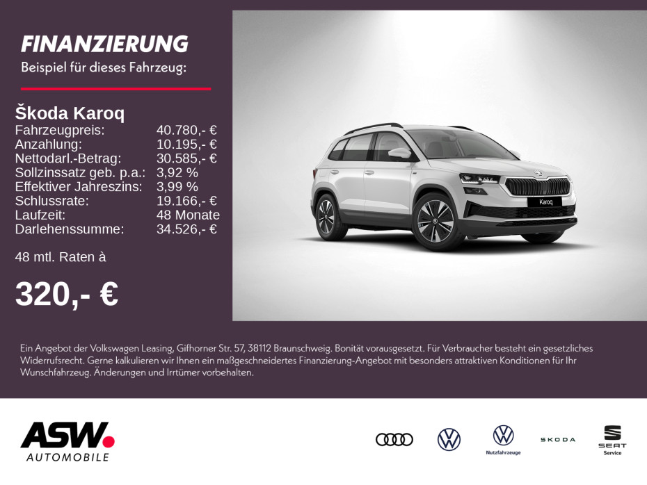 Karoq Tour 2,0 TDI 150PS DSG ACC SHZ Kamera AHK