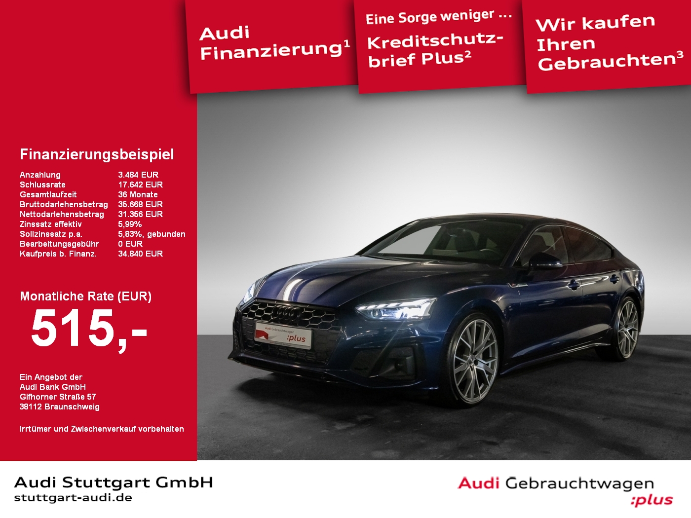 Audi A5 Sportback 40 TFSI S line 20