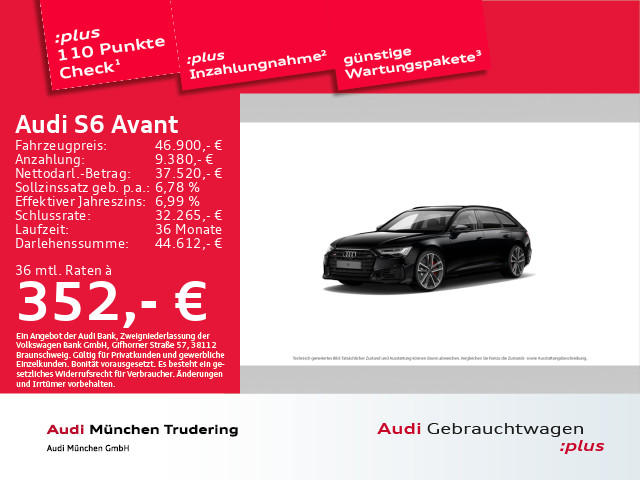 Audi S6 3.0 TDI qu Avant basis Top View