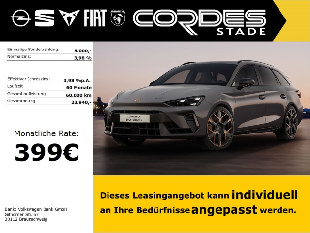 Leon CUPRA Sportstourer VZ Extreme 333 PS 4x4 Sonderleasing + 5 Jahre Garantie!