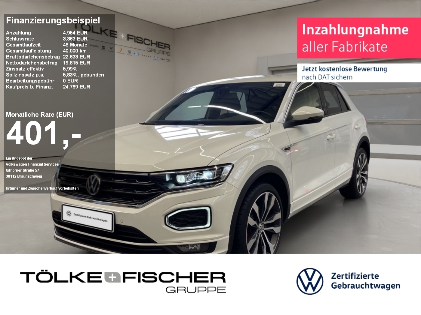 Volkswagen T-Roc 2.0 TSI Sport R-Line DynLicht