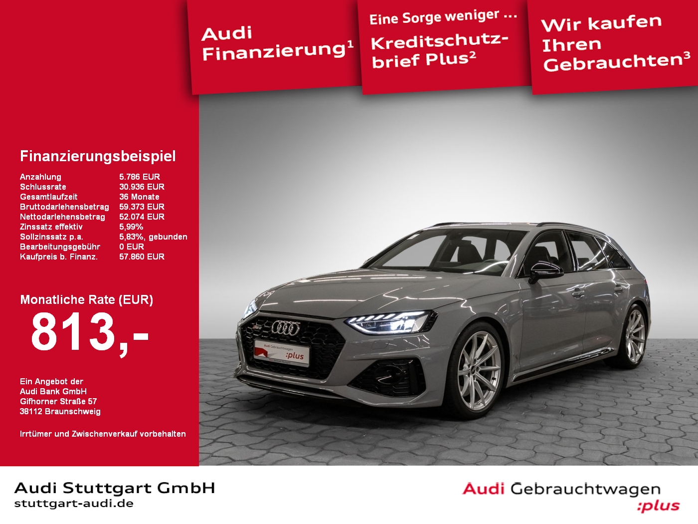 Audi RS4 2.9 TFSI quattro Avant Massage