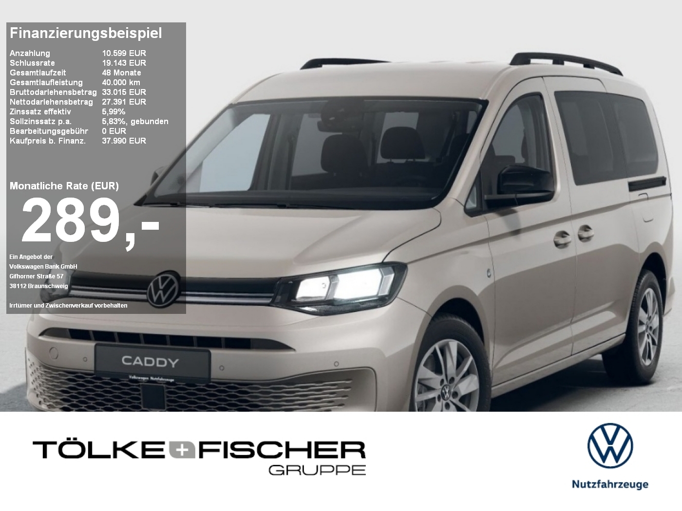 Caddy Maxi Life 7-Sitzer 2.0 l TDI 6-Gang