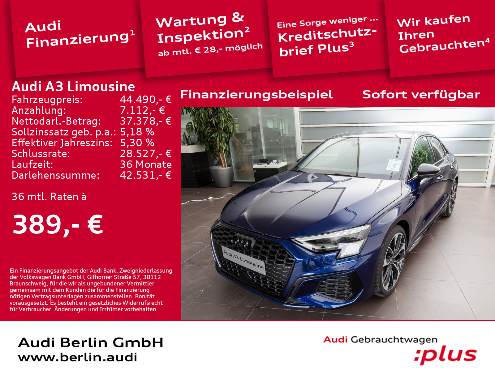 A3 Limousine S line 35 TFSI S tronic