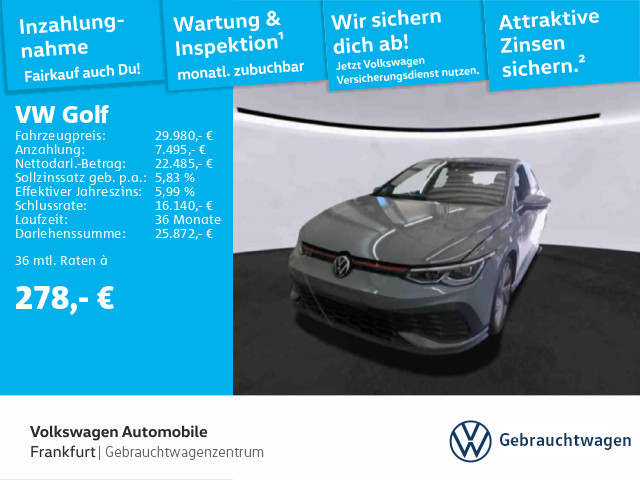Volkswagen Golf 2.0 TSI VIII GTI Clubsport LEDPlus FrontAssist