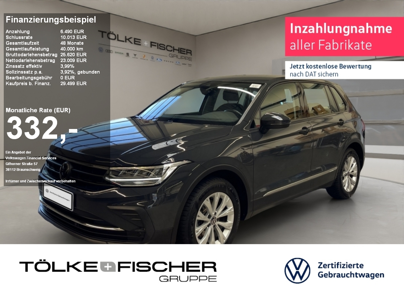 Volkswagen Tiguan 1.5 TSI AkustikGlas