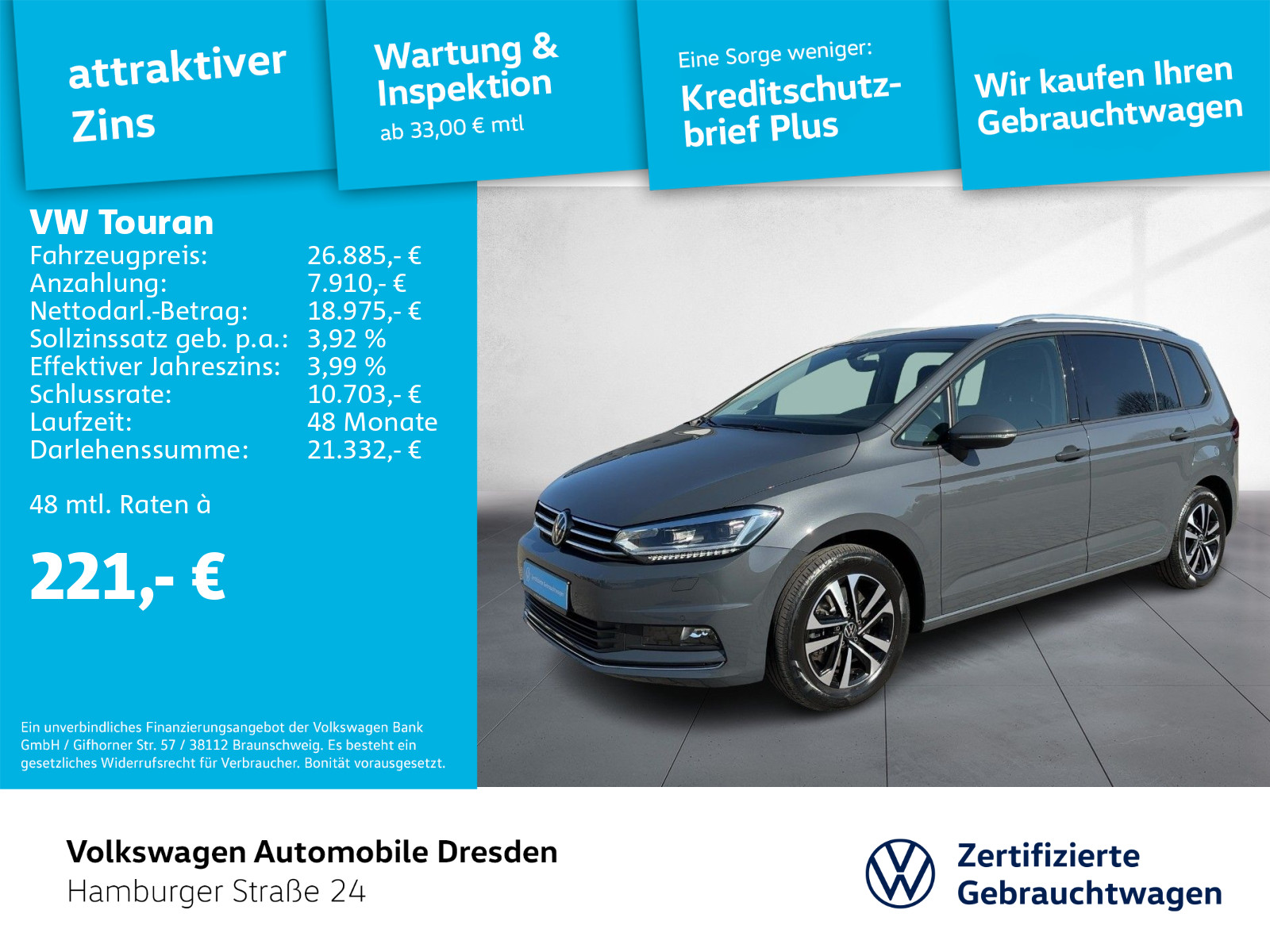 Volkswagen Touran 1.5 TSI United APP