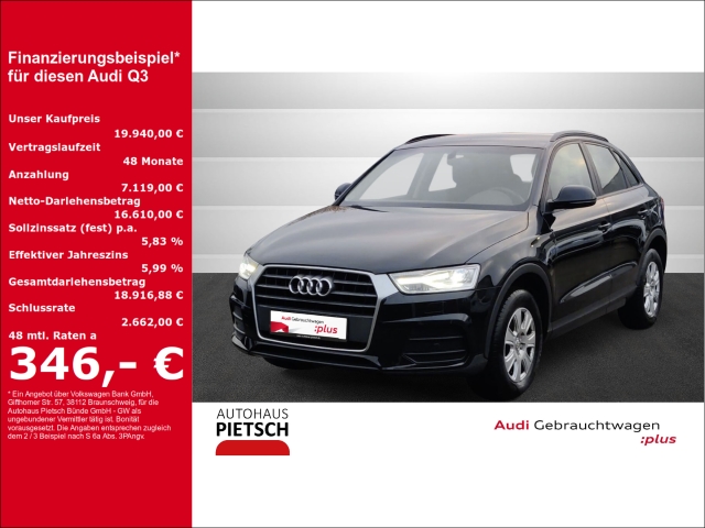 Q3 1.4 TFSI Xenon Navi Keyless AD Bi-Xenon El. Heckklappe 2-Zonen-Klimaautom Kom-paket
