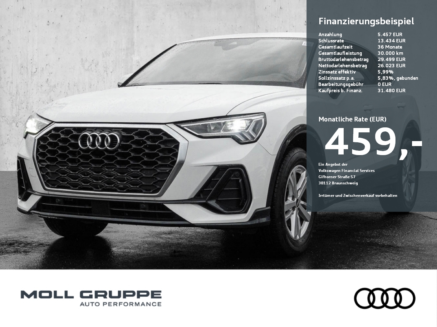 Q3 Sportback 35 TFSI 110(150) S tronic Virtuell LED