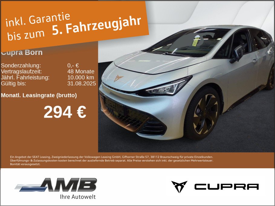 CUPRA Born eBoost 77kWh Wärmepumpe