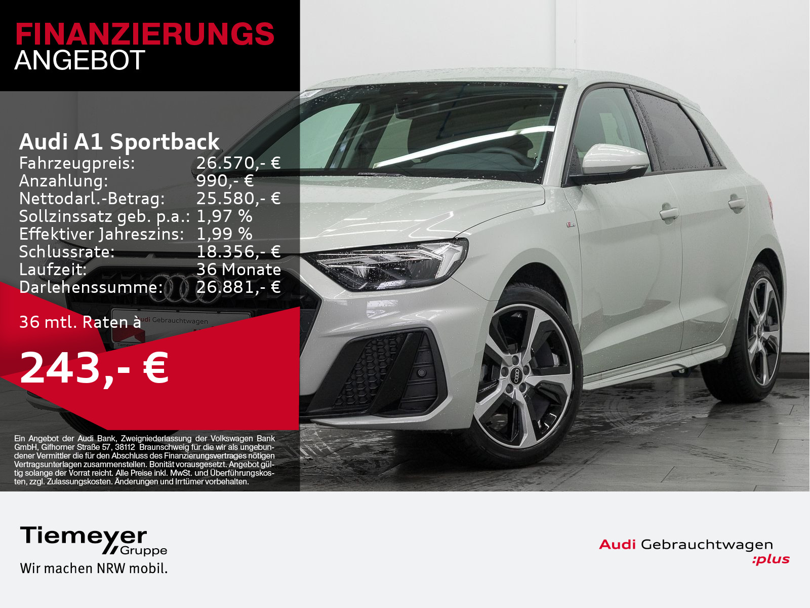 A1 Sportback 25 TFSI S LINE LM17 NAVI+ LED OPS