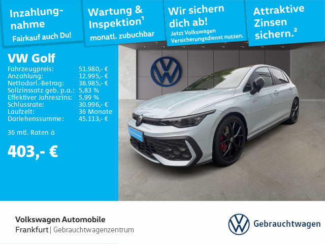 Volkswagen Golf 2.0 TSI VIII GTI IQ Light FrontAssist