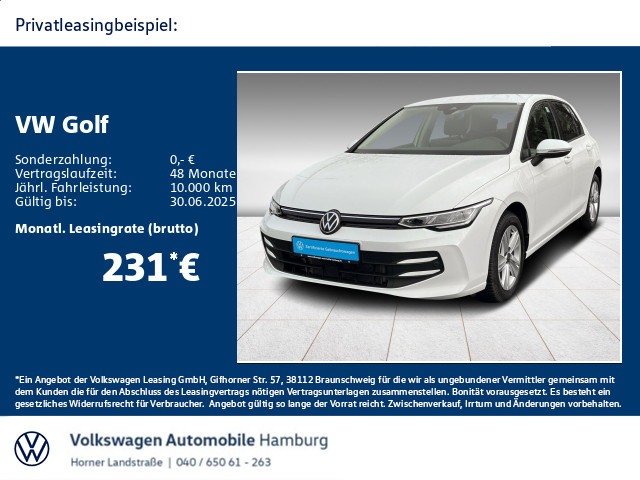 Golf VIII Life 1.5 TSI Sitzheizung Einparkhilfe