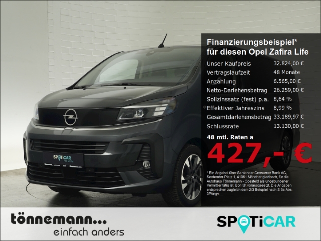 Zafira Life FACELIFT EDITION XL CDTI AT 9-SITZER+NAVI+SITZHEIZUNG+SCHIEBETÜREN+KEYLESS+PARKPILOT HI