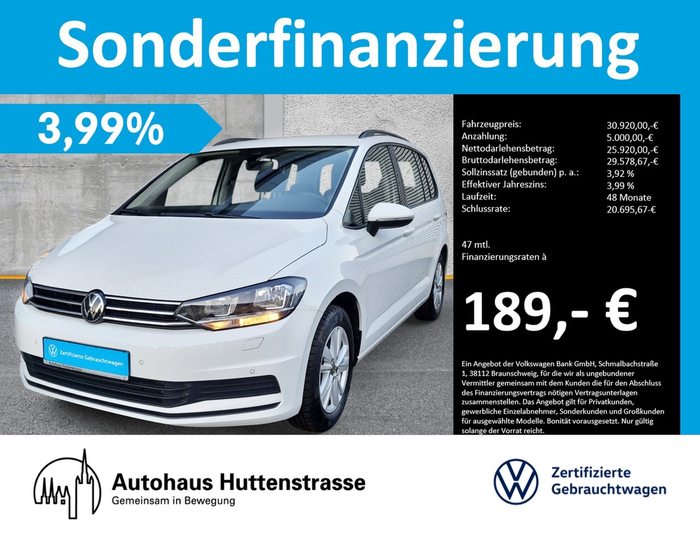 Touran 1.5 TSI Comfortline 7-Sitzer NAVI SHZ