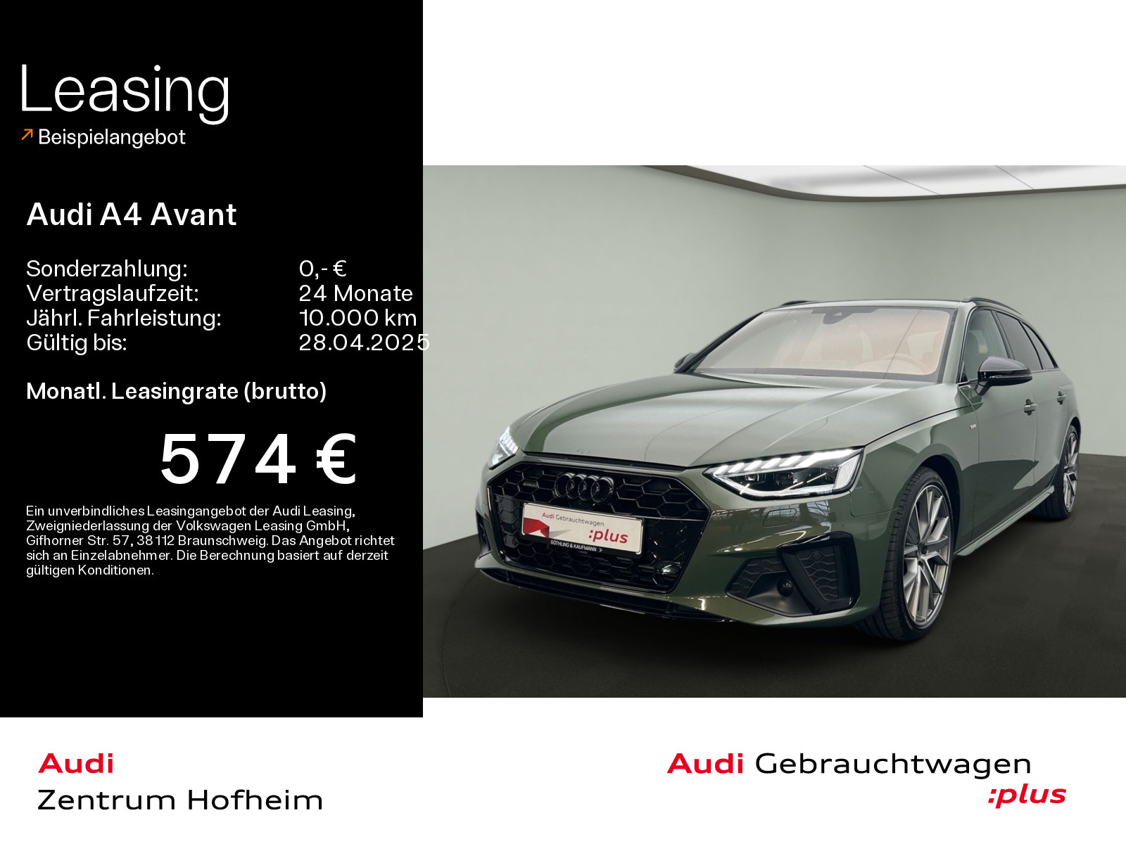 A4 Avant 45 TFSI qu 2x S line S tro*HUD*Pano*Matrix*Virtual*Navi+*360° Kamera*ACC*Optik*AHK*