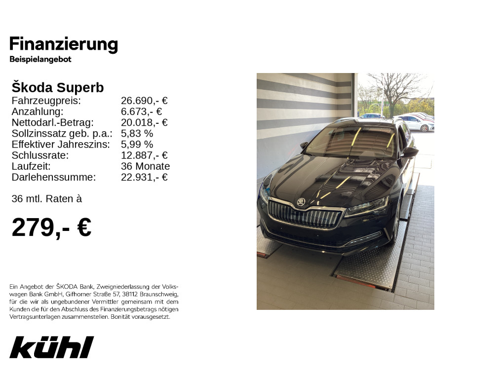 Skoda Superb 1.4 TSI Combi Hybrid Style iV