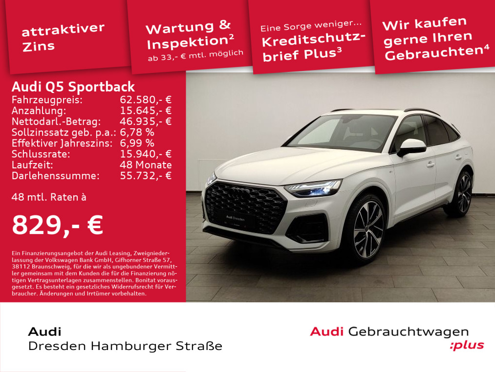 Audi Q5 Sportback S line 50 TFSI e quattro