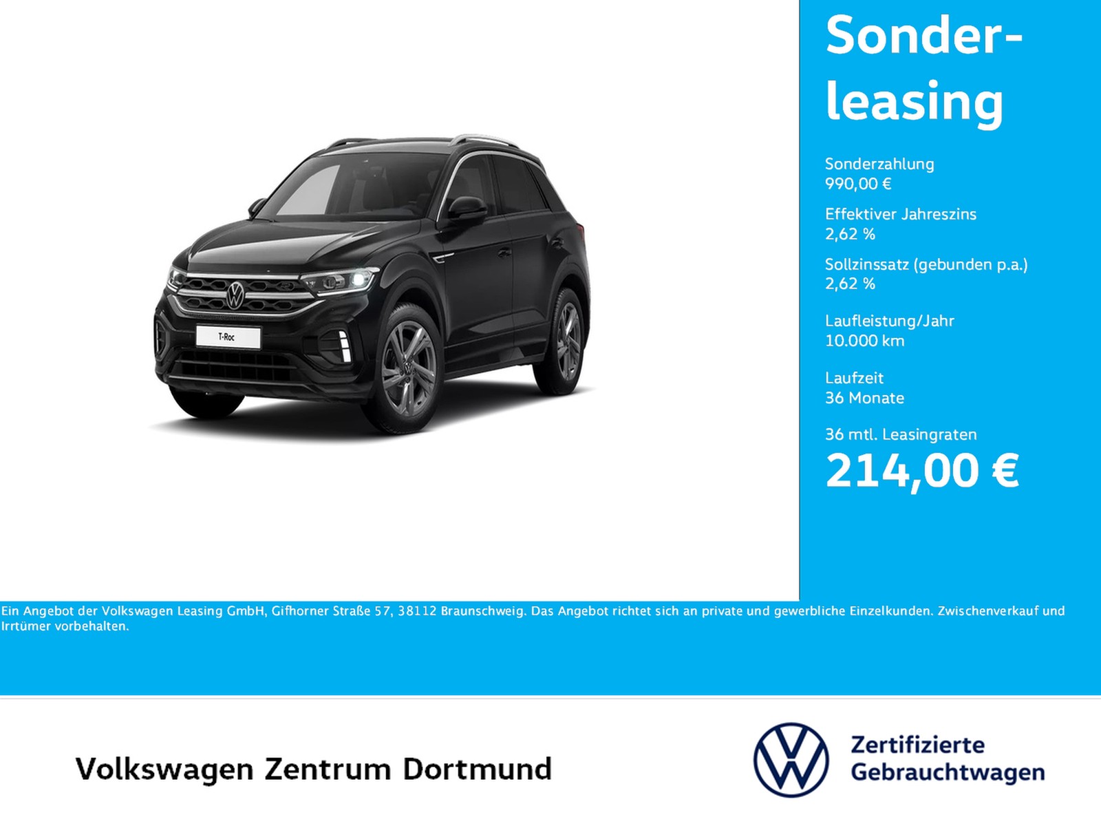 Volkswagen T-Roc 2.0 R-LINE LM17
