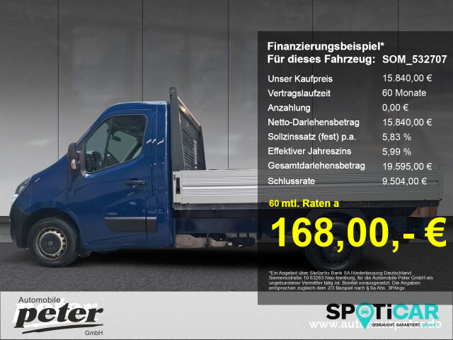 Movano B Pritsche 2.3 D L2 3-Sitzer Klima Navi AHK