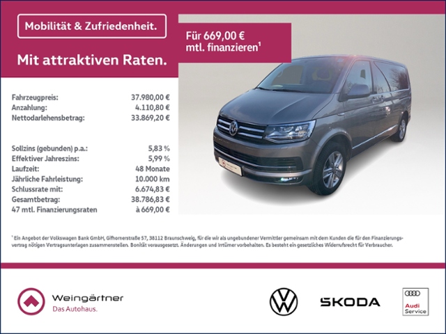 T6 Multivan 2.0 TDI Generation Six 4Motion, AHK,