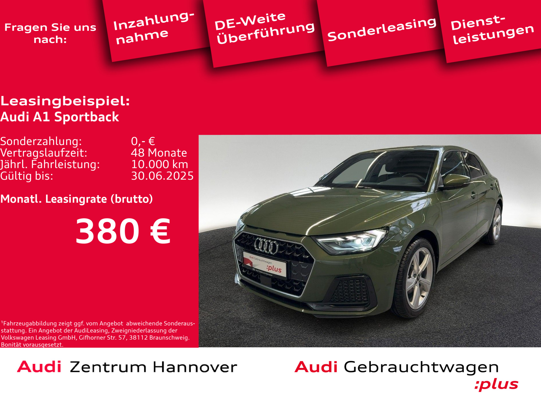 A1 Sportback Advanced 30 TFSI S line Int. Kamera ACC LED Navi