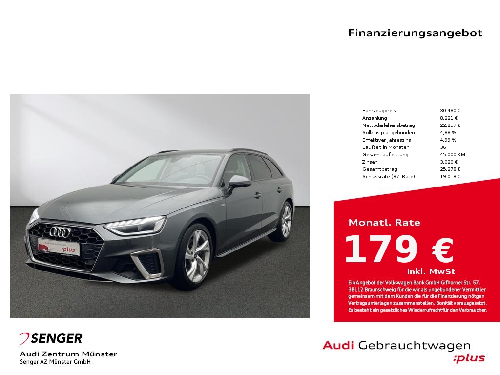 A4 Avant 35 TFSI S line MMI Navi LED Kamera AHK