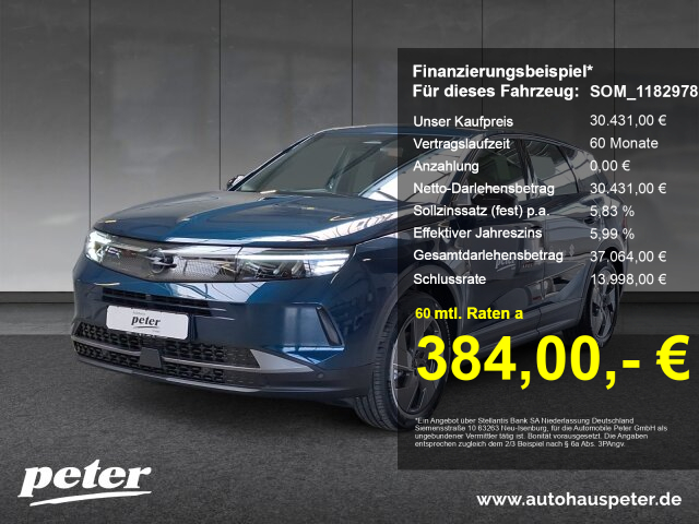 Grandland 1.2 Mild-Hybrid Edition Verfügbar ab dem 29.09.2025