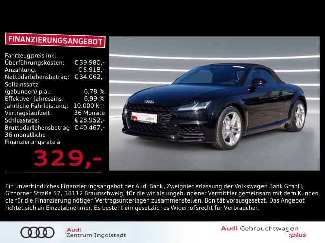 Audi TT Roadster 45 TFSI S-Sitze Optik-Schw