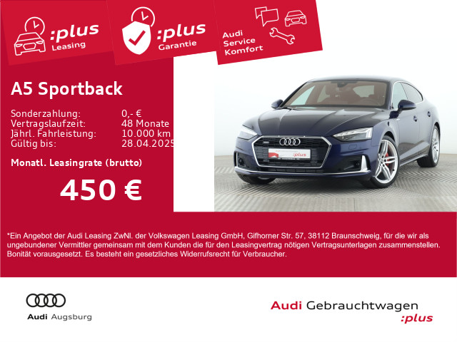 Audi A5 Sportback advanced 40TFSI qu HdUp 8fach