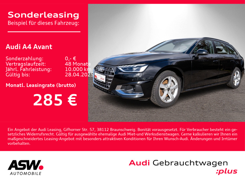 A4 Avant advanced 40TFSI quattro Navi LED RFK ACC