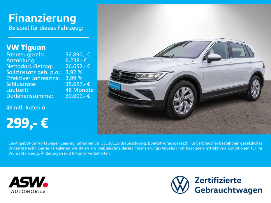 Tiguan Move 1.5 TSI DSG LED NAVI SHZ RFK ACC AHK