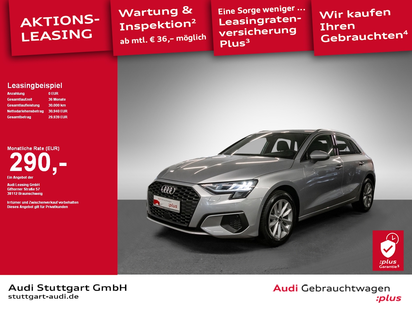 Audi A3 Sportback 30 TDI Schaltgetriebe