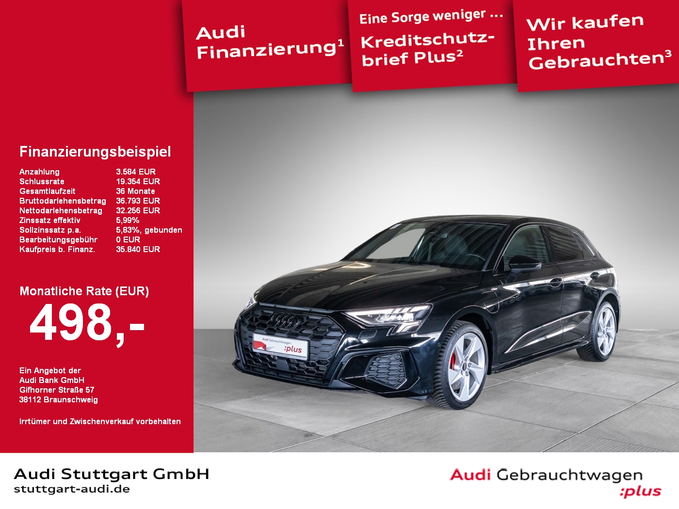 Audi A3 Sportback 45 TFSI e S line
