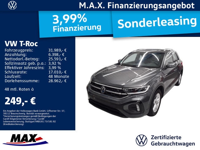 T-Roc 1.5 TSI DSG R-LINE LED+PANO+KAMERA+ALU
