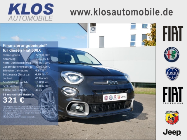 Fiat 500X 1.5 SPORT DOLCEVITA HYBRID GSE 130PS