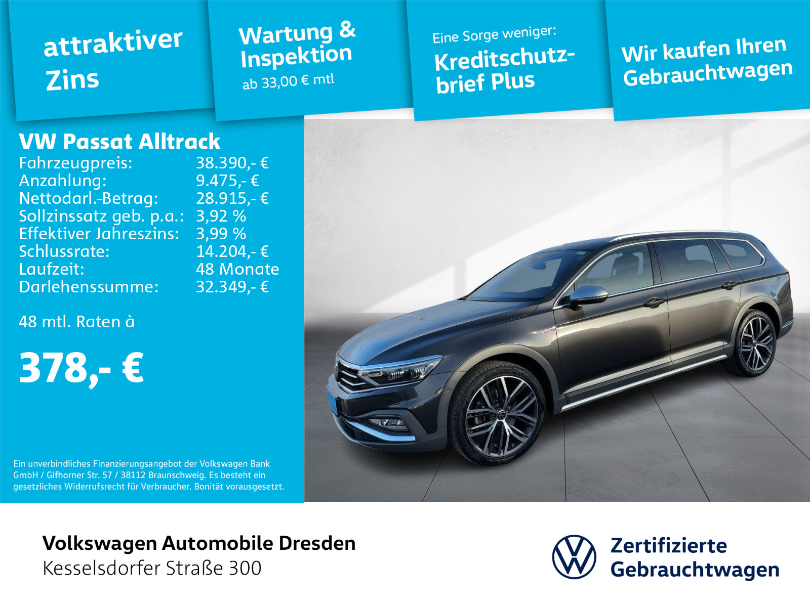 Passat Variant Alltrack 2.0 TDI DSG 4M ACC Navi LED