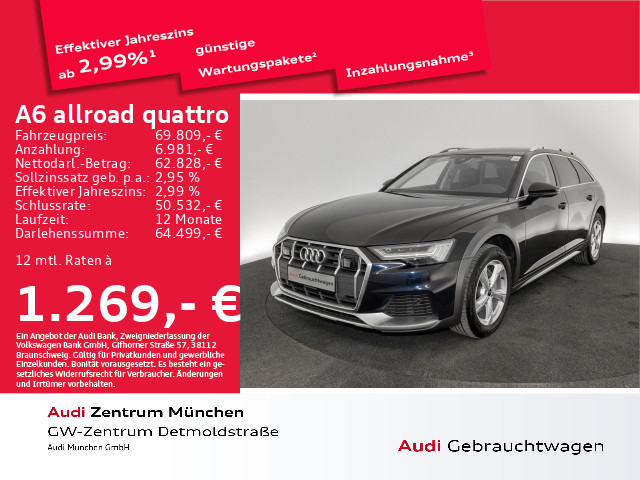 A6 allroad 50 TDI qu. tiptr. Pano/HD-Matrix/B&O/Kamera/StdHzg