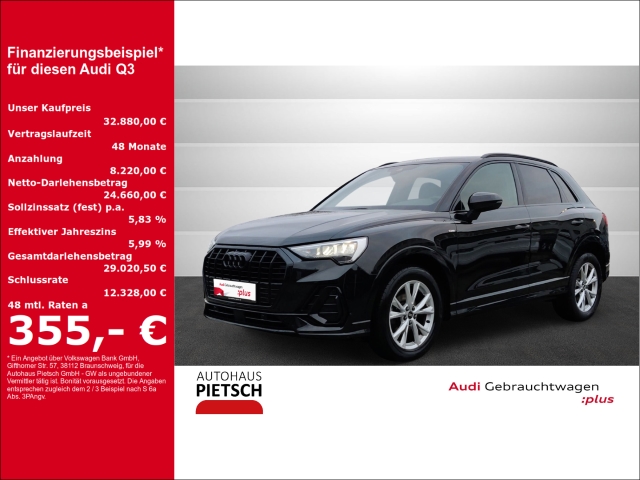 Q3 35 TDI S Line AHK Leder Keyless Dig.Cockpit