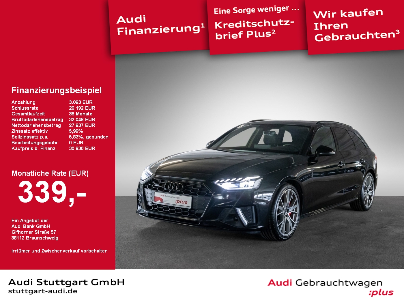 Audi A4 Avant 40 TDI quattro S line