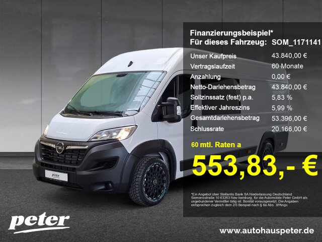 Movano Doka Kasten 6-Sitzer L4 H2 2.2D (EF Betriebsfahrzeug)