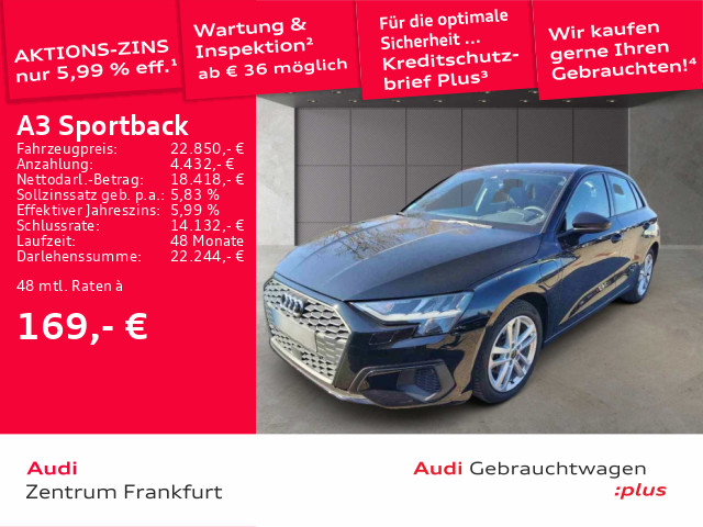 Audi A3 Sportback 40 TFSI e VC