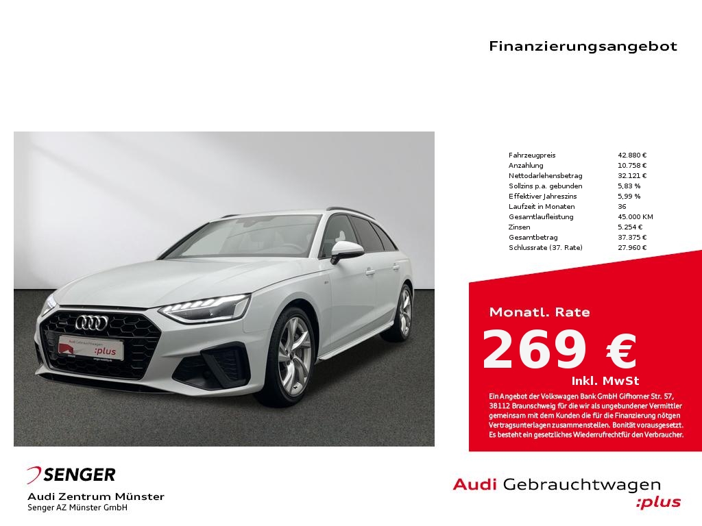 Audi A4 Avant 45 TFSI quattro S line