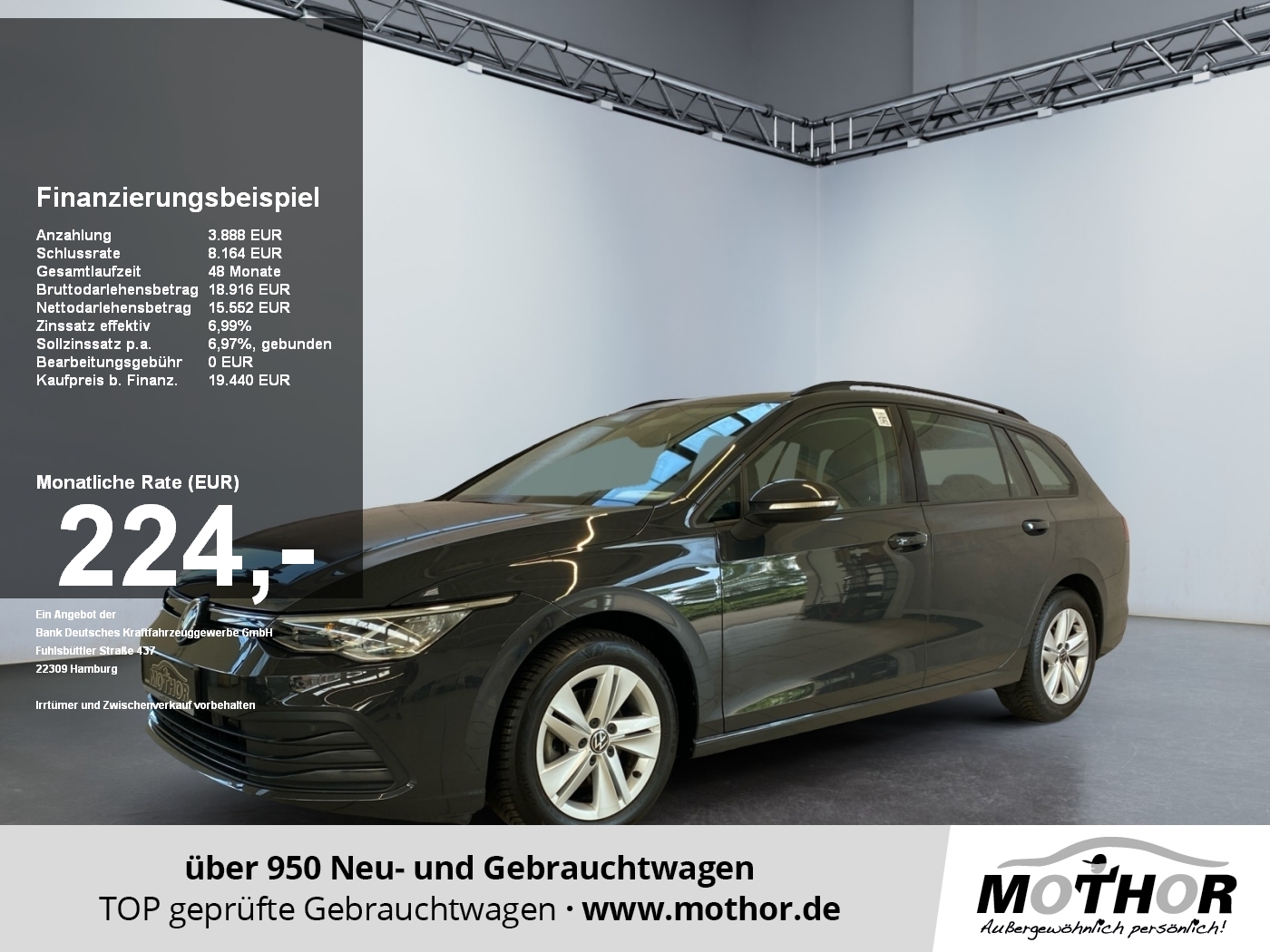 Golf VIII Variant Life 1.0 TSI LMF LED Klima GJR